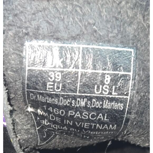 Dr. Martens 1460 Pascal Combat Boot Vintage Ditsy Floral Sz 8L Grunge Fairy - Picture 5 of 5